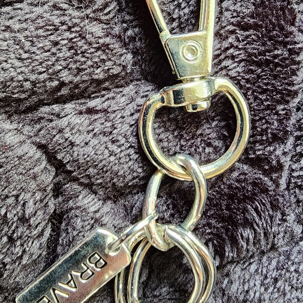 Hand Crafted Silver and Gold Key Holder Bag charm - Picture 5 of 7
